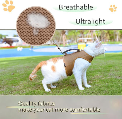 Kitty Harness and Leash for Walking Escape Proof Breathable Mesh Fabric - Image 4