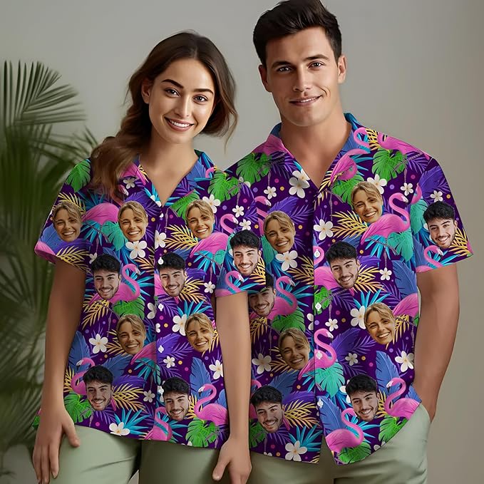 Custom Hawaiian Shirt with Face Photo Picture - Image 3