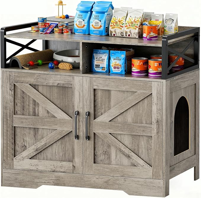 Cat Litter Box Enclosure Furniture by LotaToolsPremiumSelection