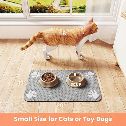 Pet Feeding Mat-Absorbent Pet Placemat - Image 7