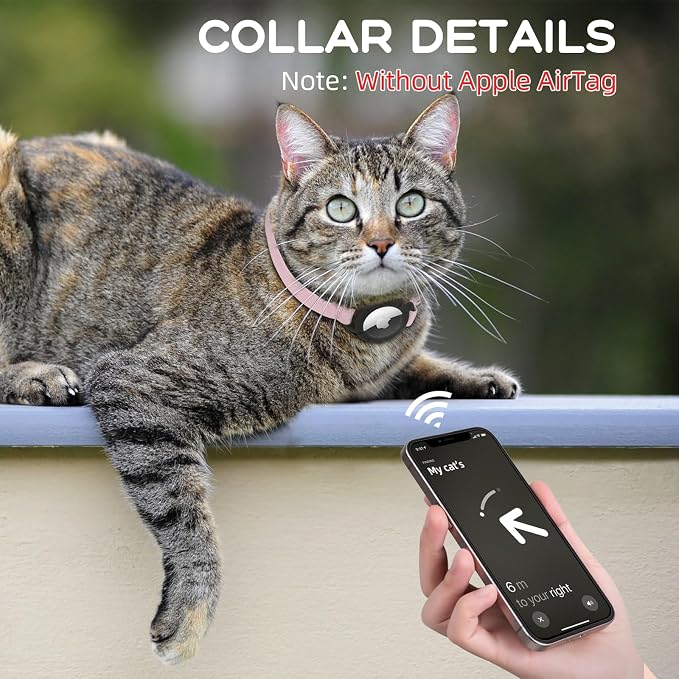 AirTag Cat Collars, Stretchy Collar - Image 3