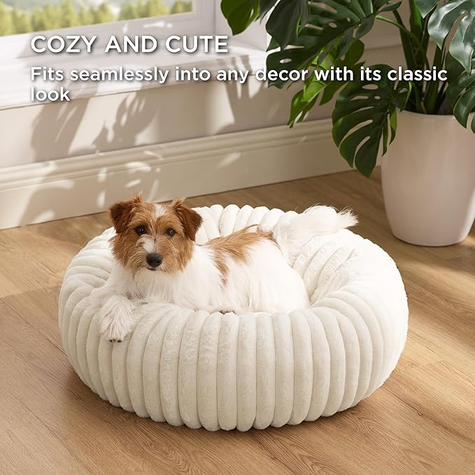 Bedsure ComfyFleece™ Donut Small Dog Bed - Image 4