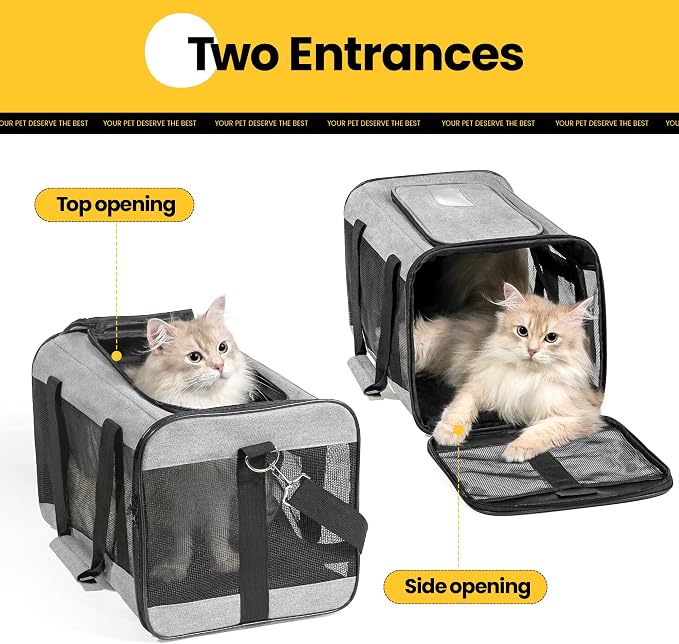 Cat Carrier Airline Approved, Soft-Sided Dog Carrier - Image 4