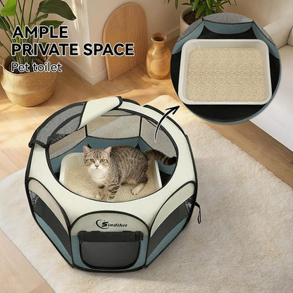 Dog Cat Playpen, Puppy Pet Playpen Indoor - Image 6