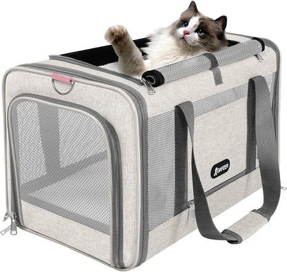 Cat Carrier American Airline Approved 18x11x11, Top Opening Sturdy Soft Pet - Image 9