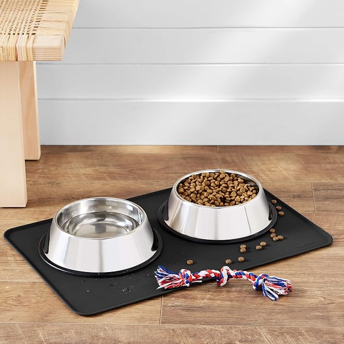 Amazon Basics Waterproof Non-Slip Silicone Pet Feeding Mat - Image 5