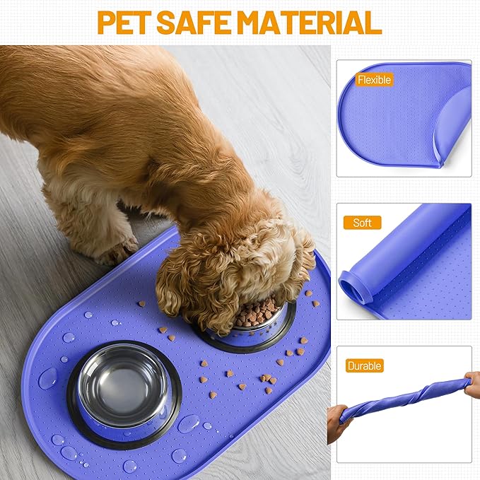 Hubulk 100% Waterproof Silicone Pet Feeding Mat - Image 5