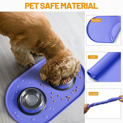Hubulk 100% Waterproof Silicone Pet Feeding Mat - Image 5
