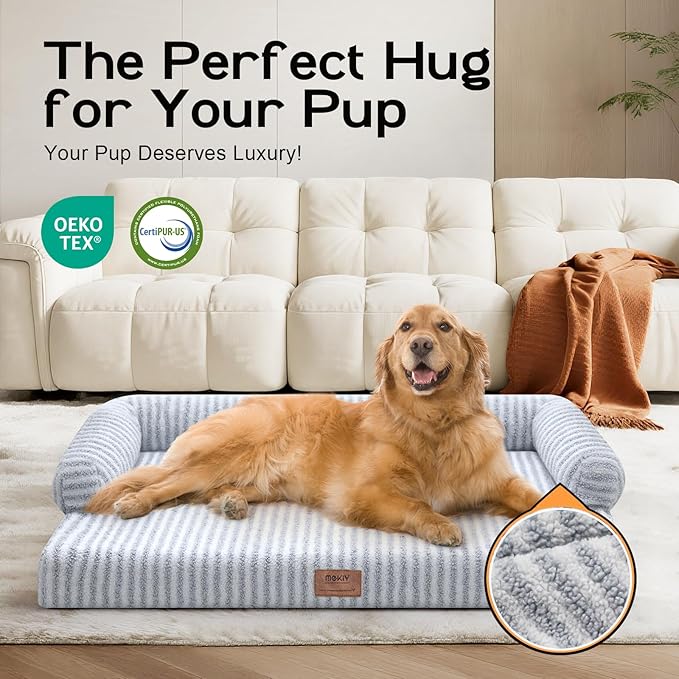 Orthopedic Waterproof Dog Bed for Extra Large Dog Sofa Comfy Pet Bed - Image 7