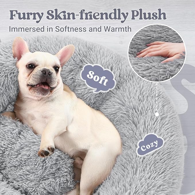rabbitgoo Calming Dog Bed for Small Medium, 27 inches Pet Bed Machine Washable - Image 2