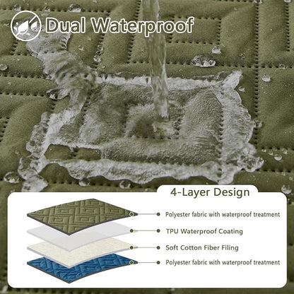 hyha Waterproof Dog Blanket, Soft Pet Bed Blankets, Waterproof Sofa Couch Cover - Image 2
