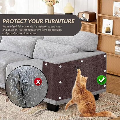 78.7"X15.8" Cat Scratching Mat, Self-Adhesive Cat Scratch Carpet, DIY Cats - Image 3