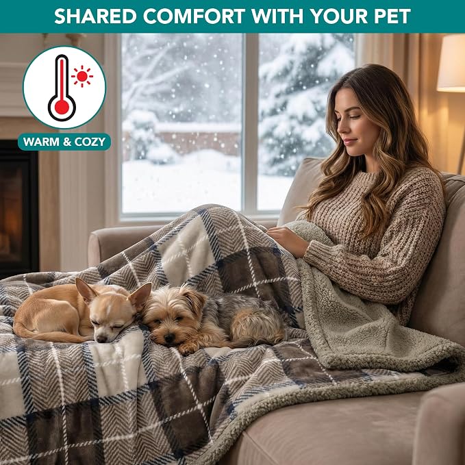 PetAmi Waterproof Dog Blanket for Small Medium Dog Puppy Cat Throw for Couch - Image 4