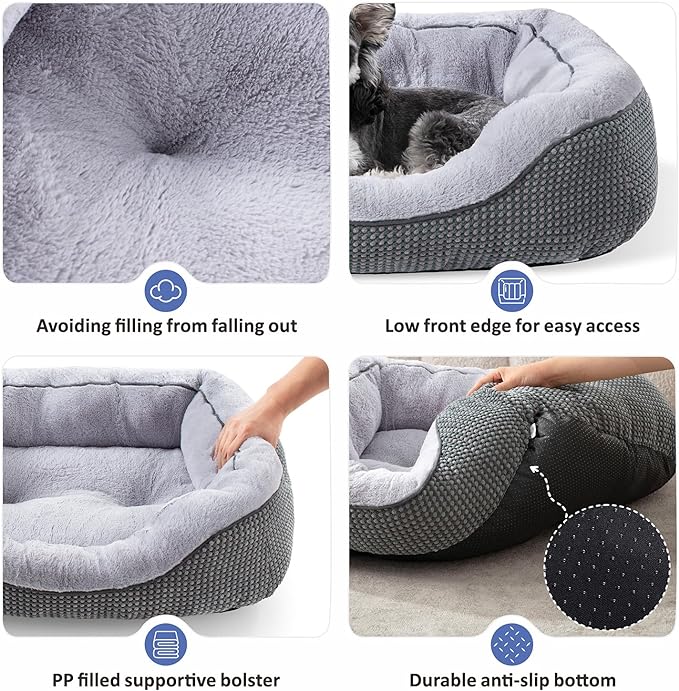 INVENHO Small Dog Bed for Small Dogs, Cat Beds for Indoor Cats Washable - Image 3