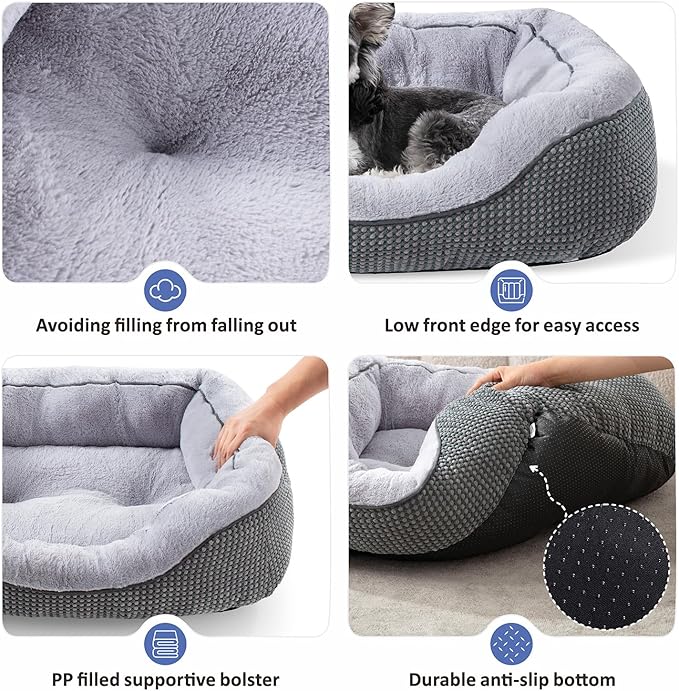 INVENHO Medium Dog Beds for Medium Dogs Washable, Rectangle Dog Bed Medium Size - Image 7