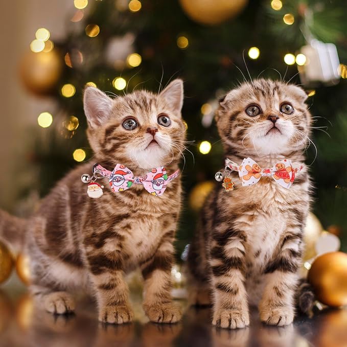 ADOGGYGO Pink Christmas Cat Collar - Image 2