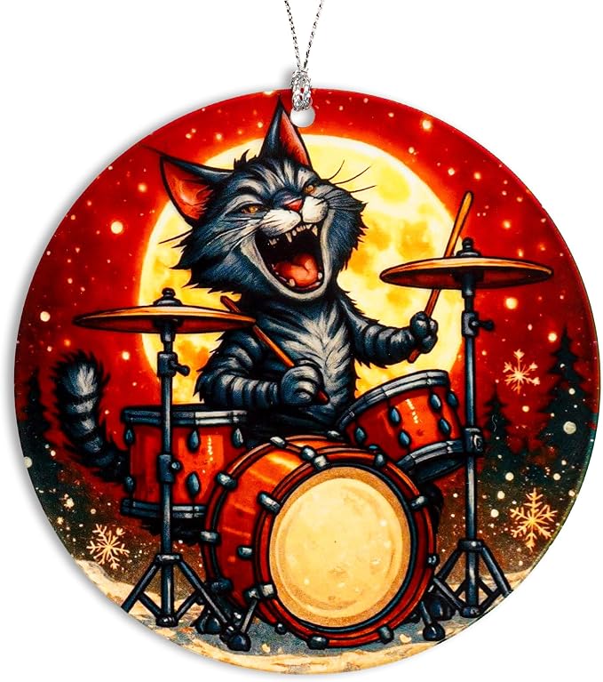 Cat Ornaments for Christmas Tree, Christmas Ornaments 2025, Funny Cat Ornament by NELXI