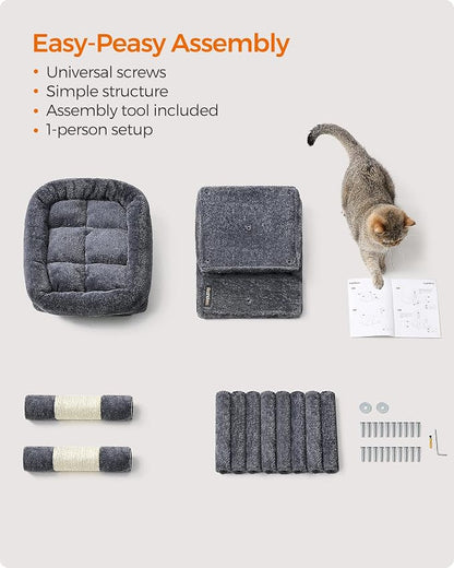 Feandrea Cat Tree, 26.4-Inch Cat Tower, Plush Condo - Image 5