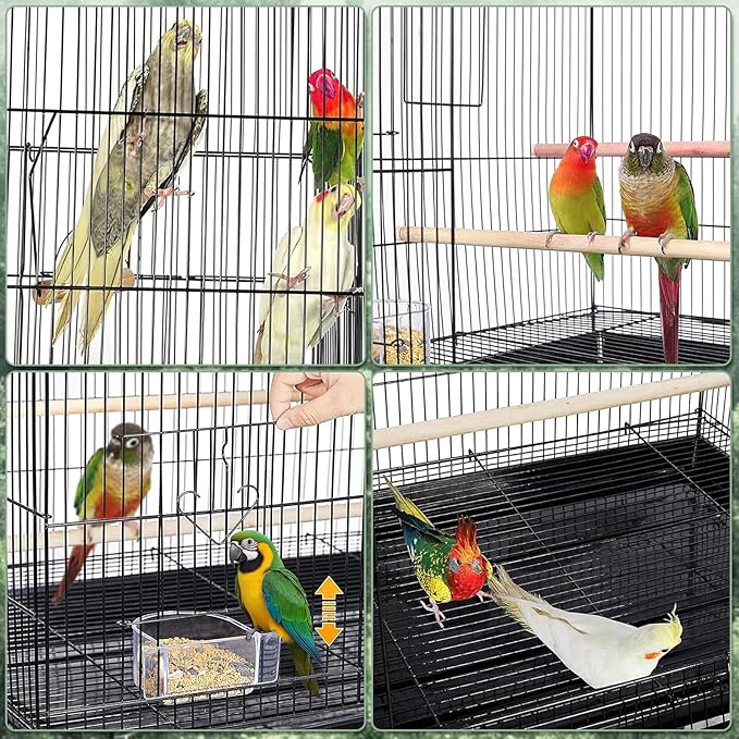 Travel Bird Cage Carrier, Portable Travel Parrot Cage - Image 6