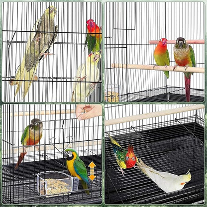 Travel Bird Cage Carrier, Portable Travel Parrot Cage - Image 6