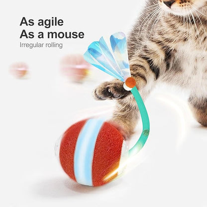 Interactive Cat Toys for Indoor Cats, The 3rd Generation Agile Moving Cat Ball - Image 2