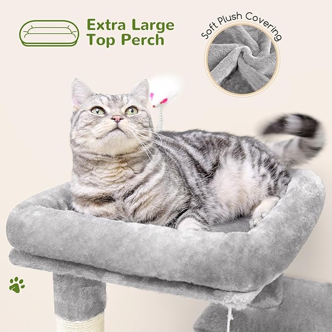 Globlazer Cat Tree Tower for Indoor Cats, 50-inch Adult Cat Tree House for - Image 3