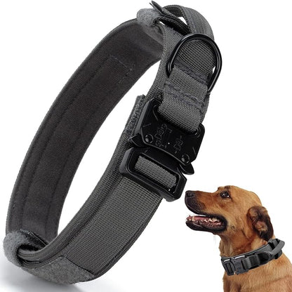 Tactical Dog Collar, Adjustable Military Training Nylon Dog Collar by CADONO