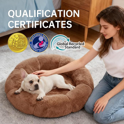 OhGeni 31 inches Calming Donut Orthopedic Dog & Cat Bed - Image 5