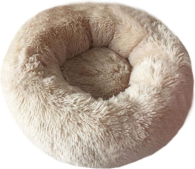 BODISEINT Modern Soft Plush Round Pet Bed by BODISEINT