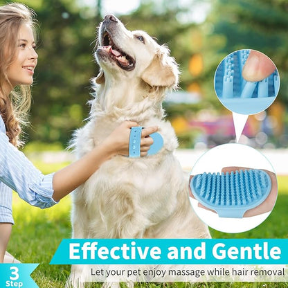 Comotech 6PCS Dog Bath Brush & Dog Toothbrush | Adjustable Handle Shampoo Brush - Image 4