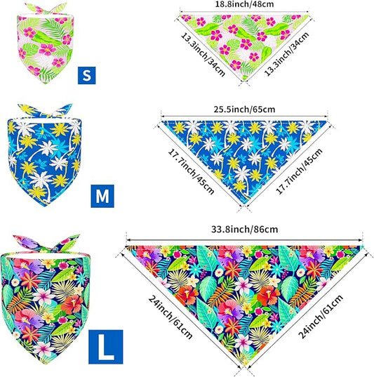 PET SHOW 50 Pack Hawaiian Dog Bandanas Bulk - Image 2