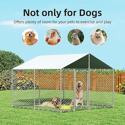 7.8'x7.8' Large Outdoor Dog Kennel, Heavy Duty Dog Enclosure - Image 7
