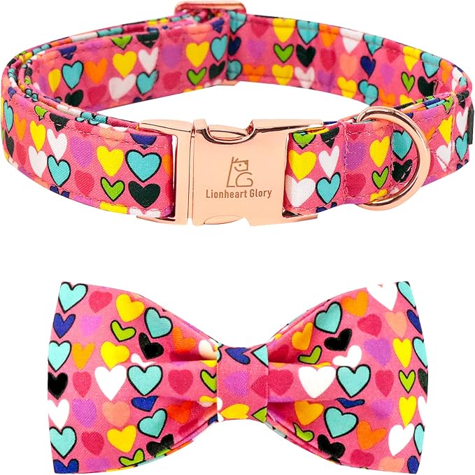 Lionheart glory Valentine's Dog Collar, Dog Collars by LionheartGlory