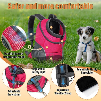 YUDODO Dog Front Carrier Backpack, Adjustable Breathable Pet Carrier - Image 3