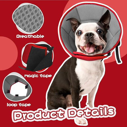 Dog Cone Collar After Surgery, Adjustable Soft Recovery Cone - Image 4