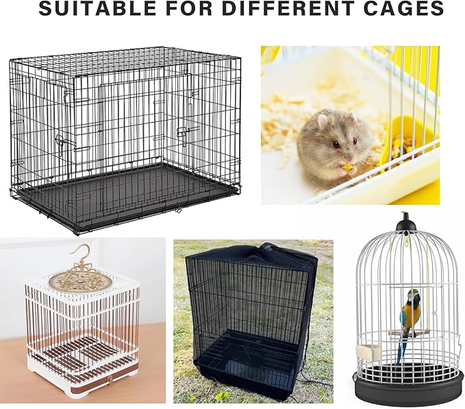 Bird Cage Cover, Parakeet Cage Acessories Adjustable Seed Catcher Birdcage Seed - Image 6