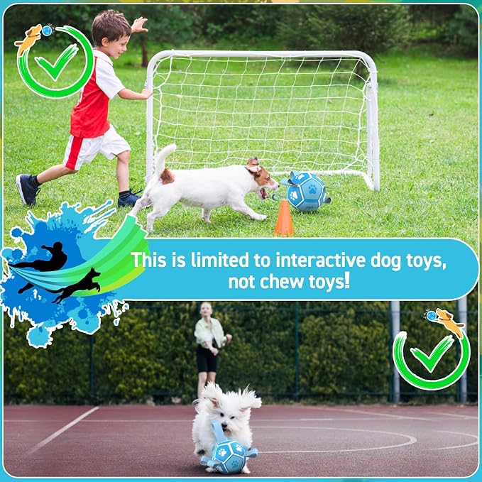 QDAN Dog Toy Balls, Dog Soccer Ball - Image 6