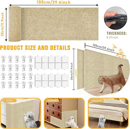 Cat Scratch Mat, Couch Protector from Cats Claw, Cat Scratch Furniture - Image 2