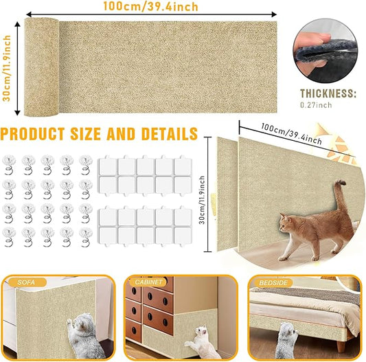 Cat Scratch Mat, Couch Protector from Cats Claw, Cat Scratch Furniture - Image 2