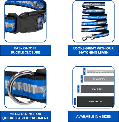 NFL PET Collar Detroit Lions Dog Collar, Small Football Team Collar - Image 6