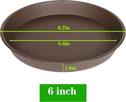 6 Pack Plant Saucer Tray, 4 5 6 8 10 12 13 15 17 19 inch Plant Saucers - Image 2