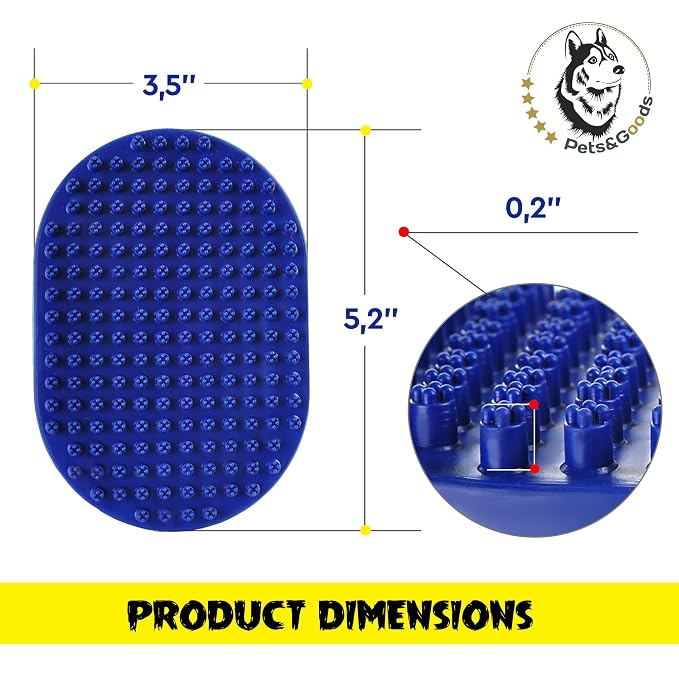Pets&Goods Rubber Grooming Brush - Image 8