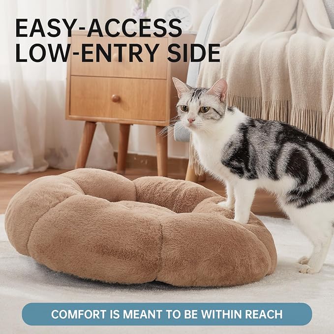 OhGeni 20 inches Calming Donut Dog & Cat Bed - Image 9