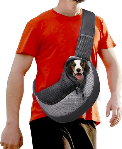 FDJASGY Pet Sling Carrier for Small Dogs Cats, Breathable Mesh Travelling Hand by FDJASGY