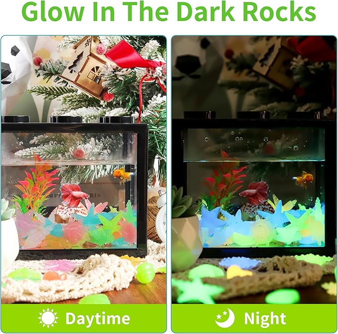 OSOPOLA 100 PCS Glow in The Dark Rocks - Image 5