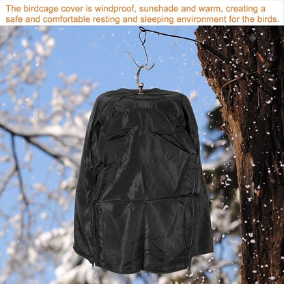 PATIKIL 12" Lx12 Wx17 H Bird Cage Cover, Nylon Rain-Proof Lightproof Shade Good - Image 5