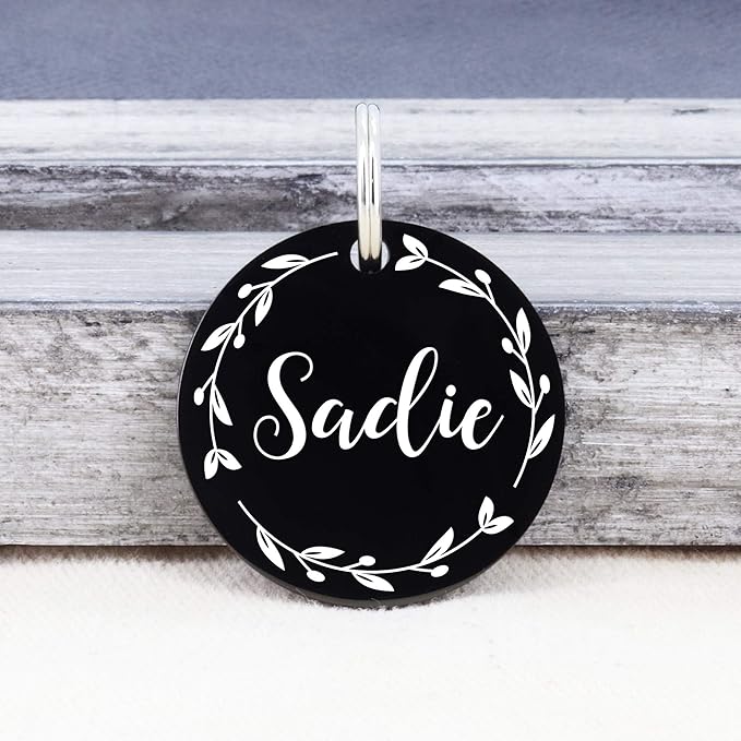 UltraJoys Stainless Steel Pet ID Tag Dog Name Tags Personalized Front and Back - Image 2