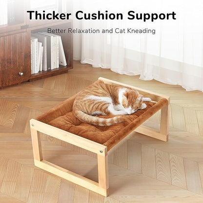 FUKUMARU Cat Bed with Removable Cover, Plush Velvet Couch - Image 4