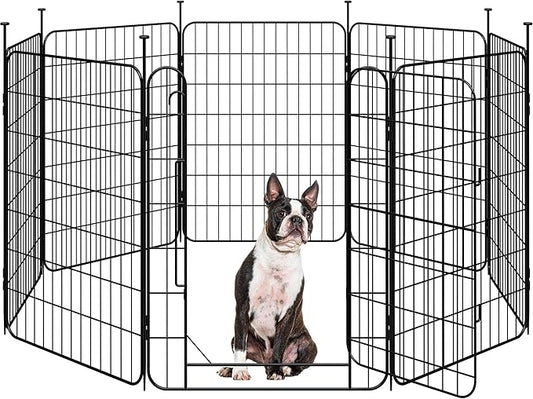 Yaheetech Expandable Dog Playpen, 8 Panel 32 inch Puppy Playpen by Yaheetech
