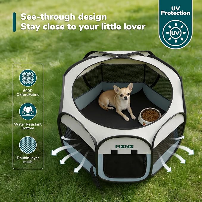 Dog Cat Playpen, Portable Puppy Pet Crate Indoor - Image 4